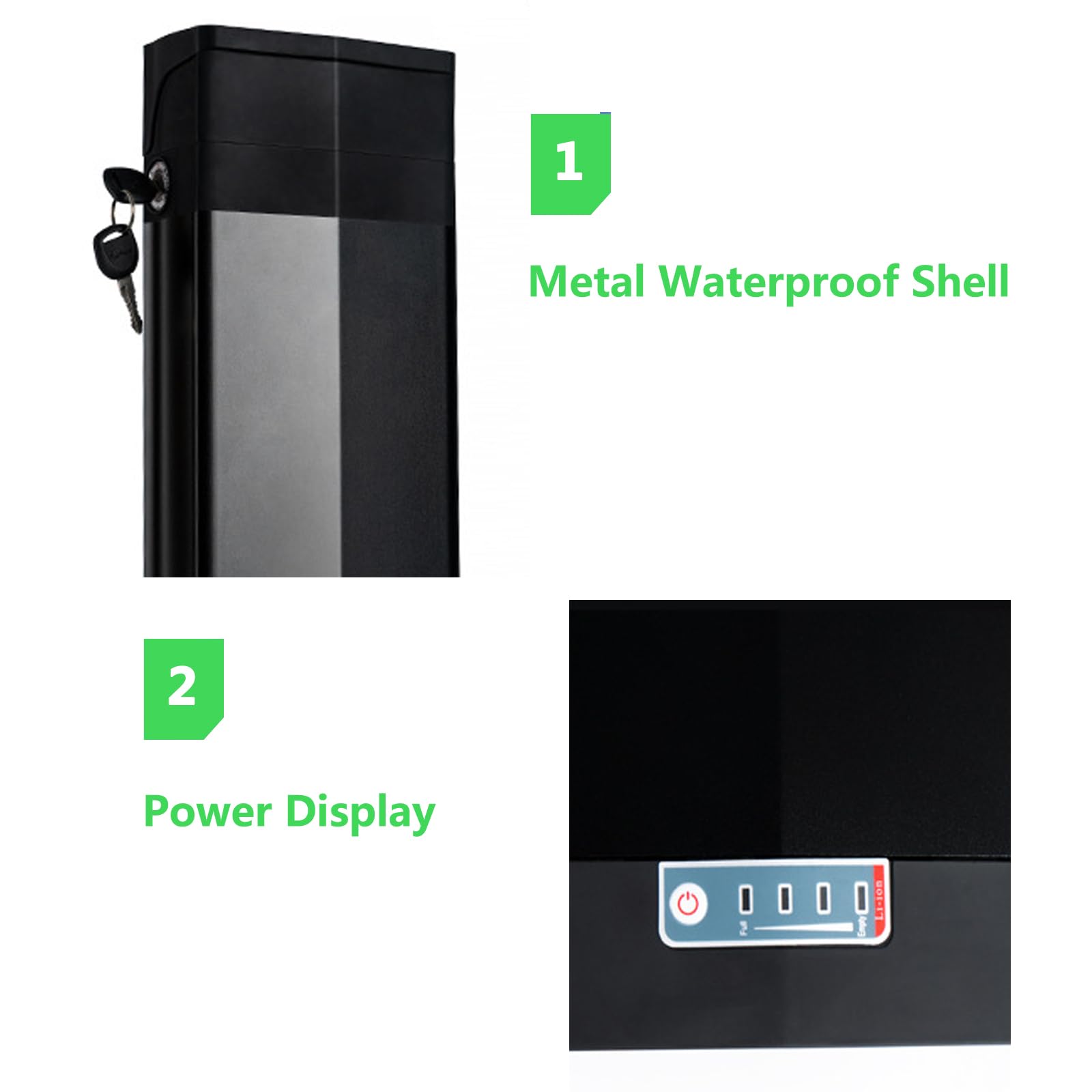 Amazon.co.jp: FREEDOH 52V 電動自転車バッテリー 17.5AH 20AH